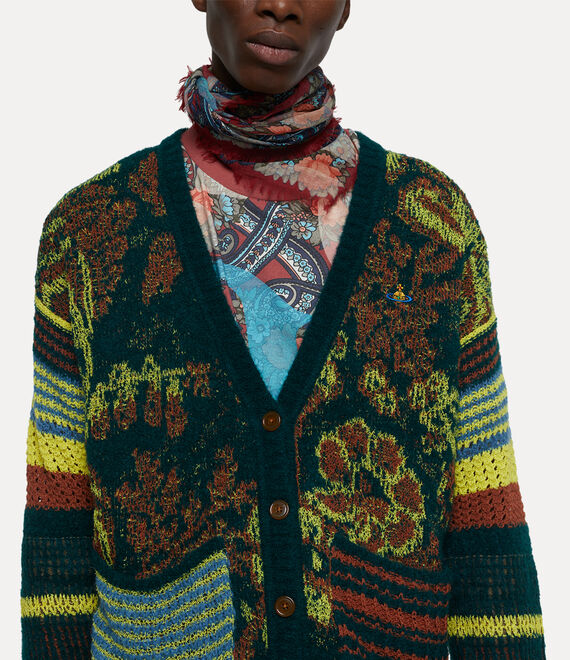 Vivienne Westwood Blurry Oversized Cardigan in MULTI